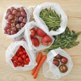 Pack de bolsas para fruta residuo cero y solidarias