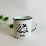 Taza esmaltada de acero inoxidable