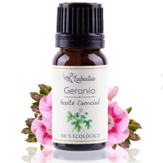 Aceite esencial de geranio ecológico