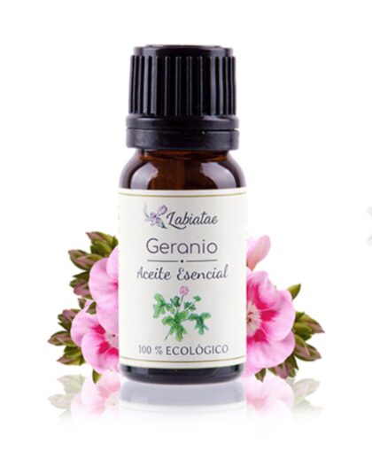 Aceite esencial de geranio ecológico